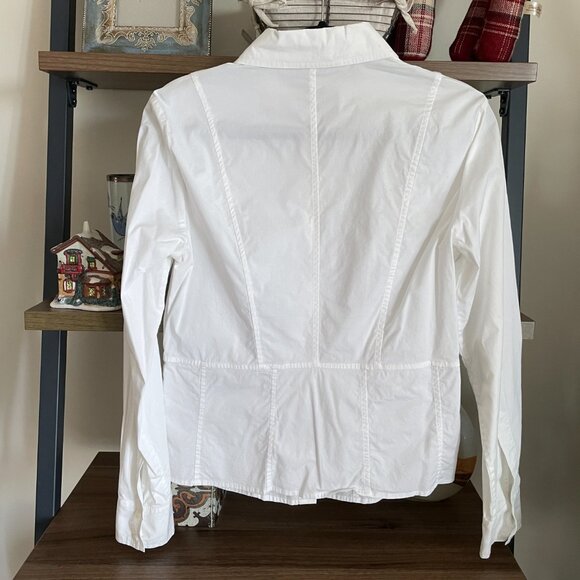 💜 Bundle Sale 3/$10 Michael Kors White Button down shirt, Size 8 - Picture 2 of 9